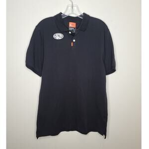 Nike University of Missouri Mizzou Tigers black short sleeve polo shirt - medium